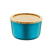 Bambum Slalom Bambu Kapaklı Granit 14 cm Mavi Saklama Kabı