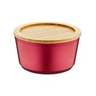 Bambum Slalom Bambum Kapaklı Granit 16 cm Kırmızı Saklama Kabı