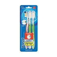 Banat Deep Clean 3'lü Orta Diş Fırçası yeşil-kırmızı
