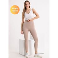 Banega Curve Fitilli Yüksek Bel Toparlayıcı Krem Kadın Tayt