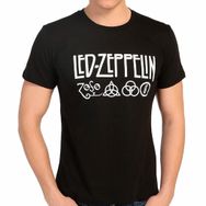 Bant Giyim Led Zeppelin Siyah Erkek T-shirt