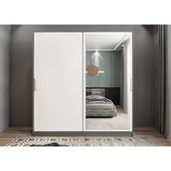 Baramolife GRL5 Life Sürgülü Antrasit Beyaz 208 cm Gardrop