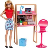 Barbie Bebek Ve Çalışma Masası Oyun Seti