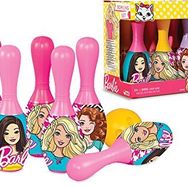 Barbie Çocuk Bowling Seti 6 Duba 2 Top Oyun Seti