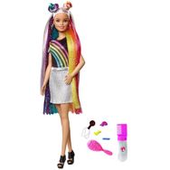 Barbie FXN96 Gökkuşağı Renkli Saçlar Bebeği
