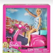 Barbie GBK85 Pembe Bebek Scooter Playset