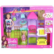 Barbie GHV89 Bebek Bakıcısı Skipper ve Oyun Parkındaki Bebekleri Seti