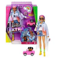 Barbie GRN29 Extra Renkli Örgü Saçlı Bebek