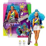 Barbie GRN30 Doll 4 Extra Mavi Kıvırcık Saçlı Bebek