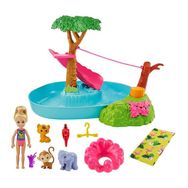 Barbie GTM85 Barbie ve Chelsea Kayıp Doğum Günü Havuz Partisi Oyun Seti
