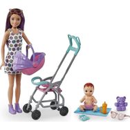 Barbie GXT34 Bebek Bakıcısı Bebeği ve Aksesuarları Oyun Seti