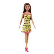 Barbie HBV08 Sarı Kelebekli Elbiseli Bebek