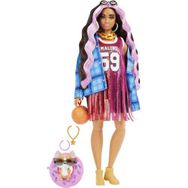 Barbie HDJ46 Extra Ekose Ceketli Bebek