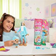 Barbie HRK22-HRK25 Cutie Reveal Şirin Turkuaz Kostümler Serisi Ayıcık