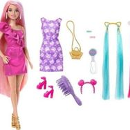 Barbie JDC85 Muhteşem Saçlı Bebekler Pembe Saçlı Bebek