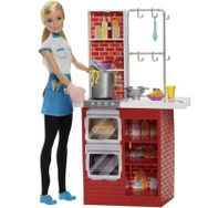 Barbie Makarna Şefi ve Mutfak Oyun Seti