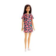 Barbie T7439 Mavi Kelebek Elbiseli Şık Kıyafetli Bebekler