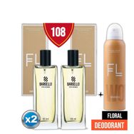 Bargello 108 EDP 2x50 ml Kadın Parfüm + Floral 150 ml Deodorant