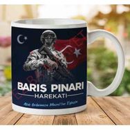 Barış Pınarı Baskılı Kupa