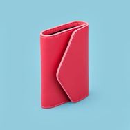 Barnaby 7x11 cm Fuşya Yatay Akordiyon PVC Kartlık