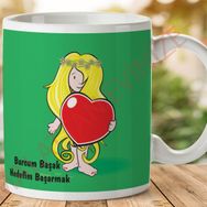 Başak Burcu Baskılı Seramik Kupa Bardak