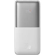 Baseus Bipow Pro Overseas 10.000 mAh Digital Display 20W Beyaz Taşınabilir Şarj Cihazı