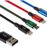 Baseus CA1T4-A01 Fast 4 in 1 Lightning Şarj Kablosu