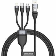 Baseus CA2T3-G1 Type-C 5A Hızlı Şarj 3 In1 Micro 18W Type-C 100W Lightning 1. 2 mt 20W Data Kablo