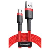 Baseus Cafule 2.4A Micro USB Kırmızı 1 m Şarj Kablosu