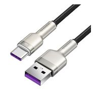 Baseus Cafule 66W Metal USB to Type-C Siyah Hızlı 100 cm Beyaz Şarj Kablosu