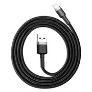 Baseus Cafule Lightning Gri Siyah 2.4A 1 m Usb Kablo