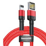 Baseus Cafule Special Edition Lightning 2.4A 1 m Siyah Kırmızı Usb Kablo