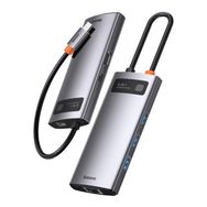 Baseus CAHUB-CW0G Metal Gleam 6in1 Type-C Girişli Gri HUB