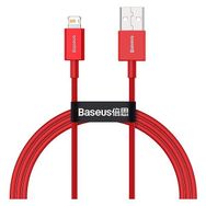 Baseus CALYS-A09 Superior Series USB To Lightning iPhone Hızlı 1 mt 2.4A Kırmızı Şarj Kablosu