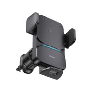 Baseus CGZX000001 Wisdom Qi Sertifikalı Kablosuz Şarjlı Araç İçi Telefon Tutucu