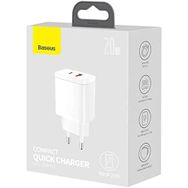 Baseus Compact 20W U+C QC. Beyaz Seyehat Şarjı