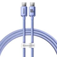 Baseus Crystal Shine 100 W 1.2 m Type-C to Type-C Hızlı Şarj Kablo