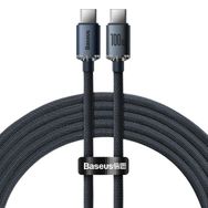 Baseus Crystal Shine 100 W 2 m Type-C to Type-C Hızlı Şarj Kablo