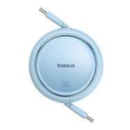 Baseus Free 2 Draw Mini Makaralı Type-C to 100W 1 mt Mavi Kablo
