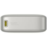 Baseus Free2Pull 20.000 mAh Dahili Type-C Kablolu 65W Hızlı Şarj Dijital Ekran Gri Powerbank
