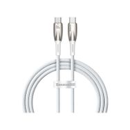Baseus Glimmer 100W Type-C TO 1 m Beyaz Şarj Kablosu