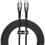 Baseus Glimmer 100W Type-C TO 2 m Siyah Şarj Kablosu