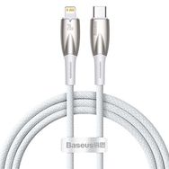 Baseus Glimmer 20W Type-C TO 1 m Beyaz Lightning Şarj Kablosu