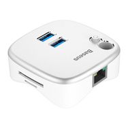 Baseus Hub Dual USB 3.0 RJ45 TF-SD Çok Fonsiyonlu Notebook Adaptörü