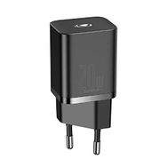 Baseus iPhone Süper Si QC 20W Type-C Siyah Hızlı Şarj Cihazı