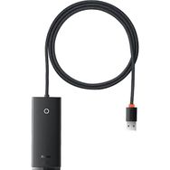 Baseus Lite 4 in 1 Multifonksiyonal Usb-A Siyah Çoklayıcı Hub