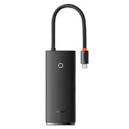 Baseus Lite Siyah 5 in 1 Multifonksiyonal Type-C Hub Dock Station