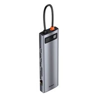 Baseus Metal Gleam 11’i 1 Arada Multifonksiyonal Type-C Hub Dock Station Gri Çoğaltıcı