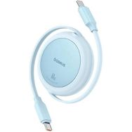 Baseus P10364500311-01 Free 2 Pull Mini 1 mt USB-C 60 W Mavi Şarj Kablosu
