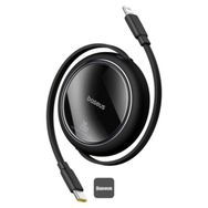 Baseus P10364501111-00 Free 2 Pull Makaralı USB-C to Lightning 20 W 1 mt Siyah Şarj Kablosu